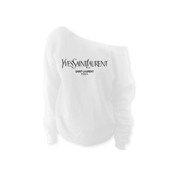 YSL Paris Off Shoulder Sweatshirt (Sale)