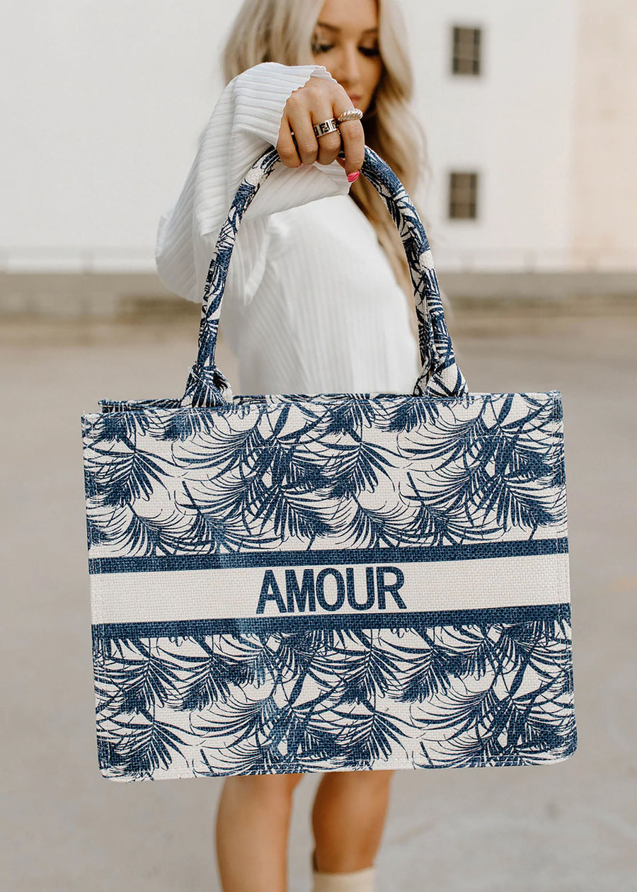 AMOUR Tropical Book Tote (Various Colors)