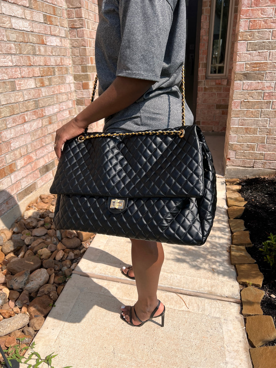 The Diamond Quilted Oversized Bag (Various Colors)