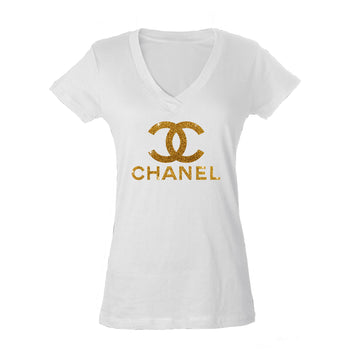 chanel tee shirts for women cc logo