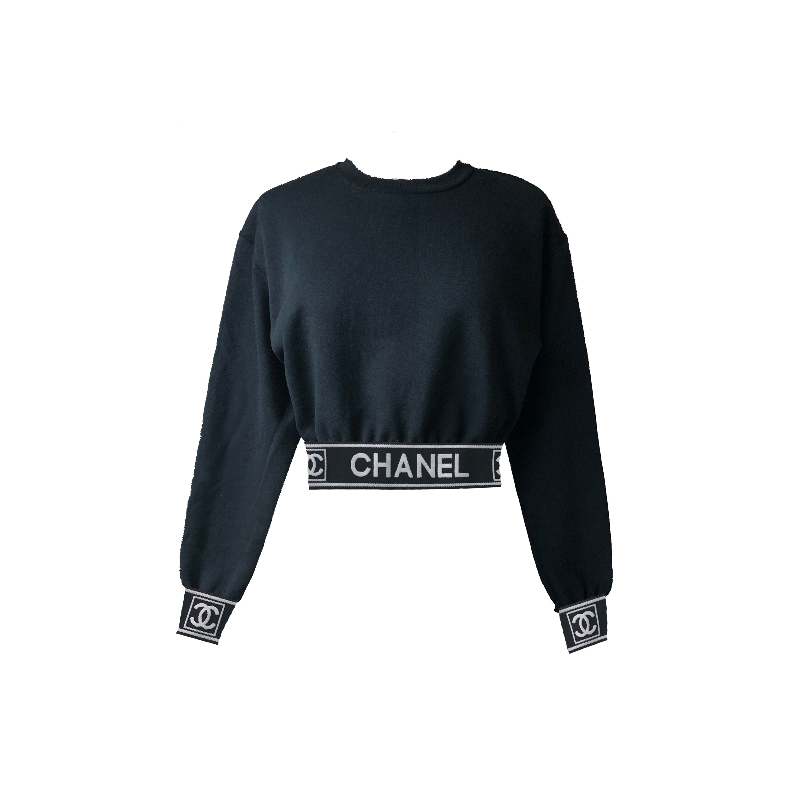 CHANEL Pre-Owned 1990s CC Embroidered Cropped Top - Farfetch