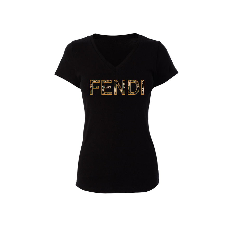 FF Camo Ladies V-Neck Shirt (Various Colors)