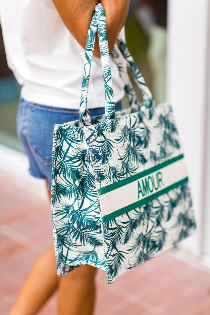 AMOUR Tropical Book Tote (Various Colors)
