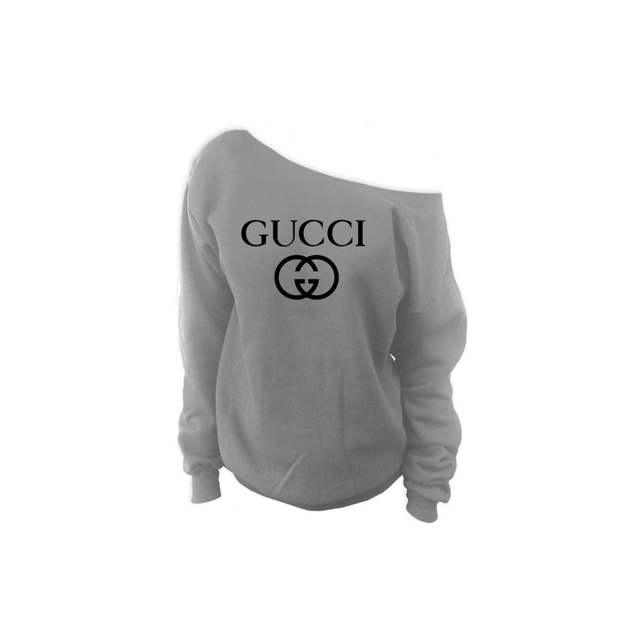 Love Gucci Off Shoulder Sweatshirt (Various Colors)