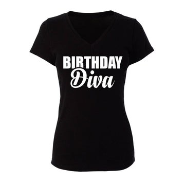 Birthday Girl Diva Womans Shirt